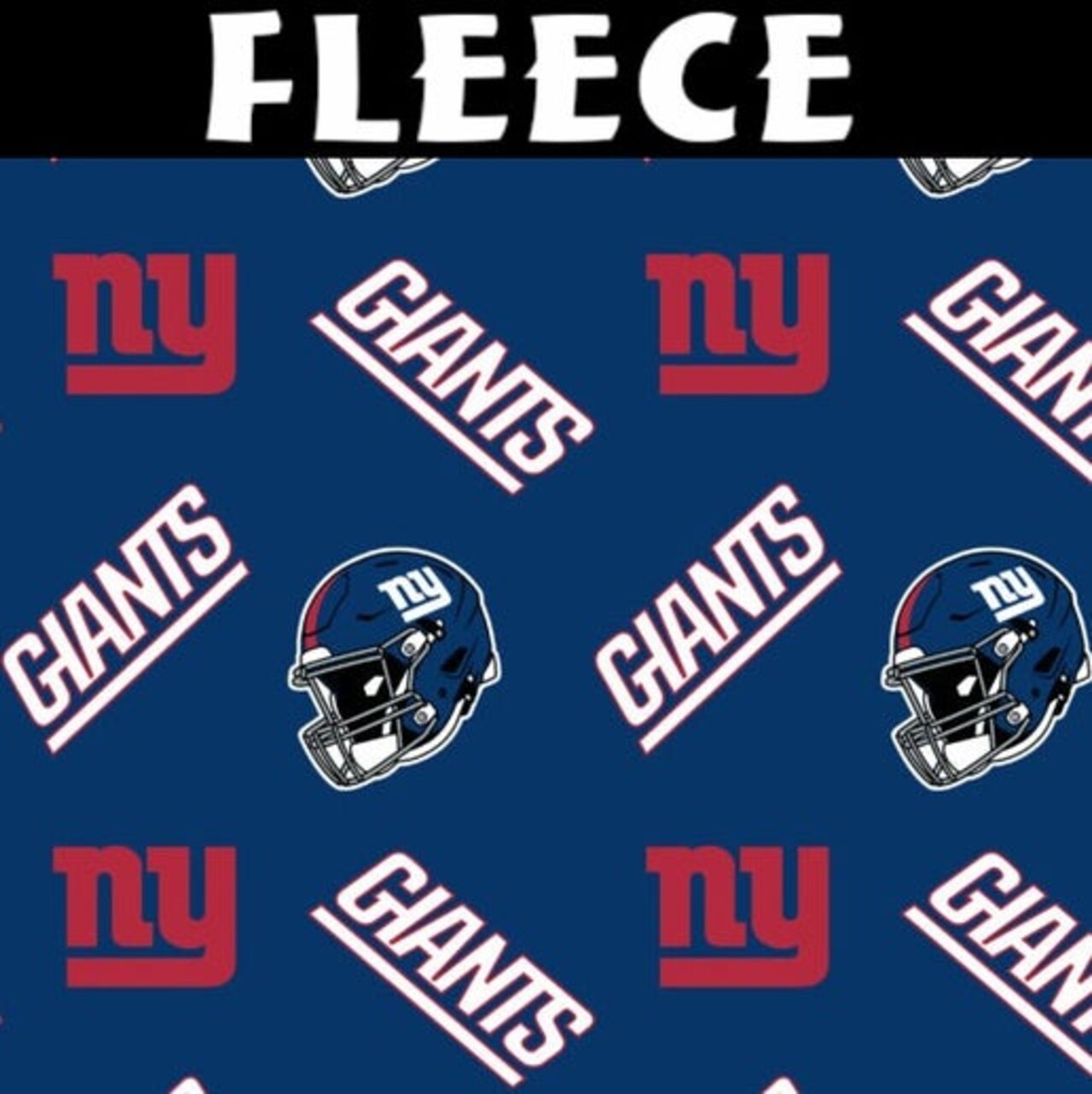 Licensed NFL New York Giants Blue Logo Fleece 70537 Fabric by the Yard